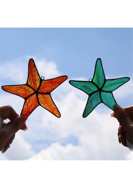 Lekeli Akrilik Pencere Asılı Deniz Yıldızı Dekoru, Pencere, Duvar Dekoru, Deniz Kabukları ve Deniz Yıldızı Süslemeleri Için Deniz Yıldızı Güneş Tutucusu (Yurt Dışından) fiyatları