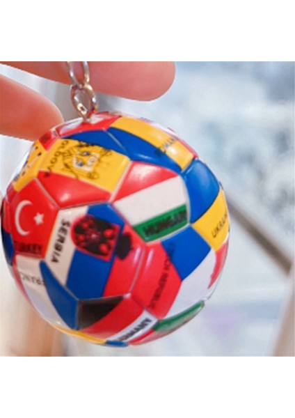 Adet Simülasyon Spor Futbol Kolye Anahtarlık Ülkeler Top Bayrağı Anahtarlık Araba Çantası Sırt Çantası Aksesuarları Hediye (Yurt Dışından) fiyatları