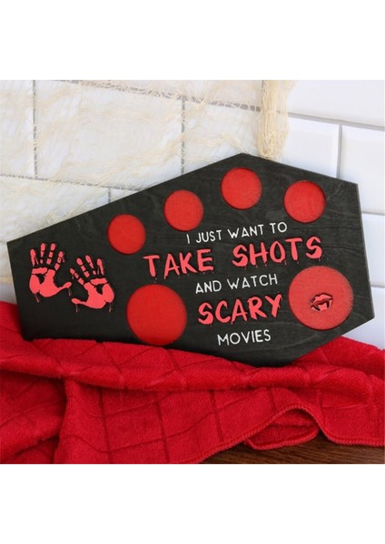 Cadılar Bayramı Korku Atış Tepsisi, Kablolu Şekilli Korku Buz Tepsisi, Ahşap Atış Cam Tepsisi, Mutfak Aksesuarları Şarap Atışı (Yurt Dışından) fırsatları