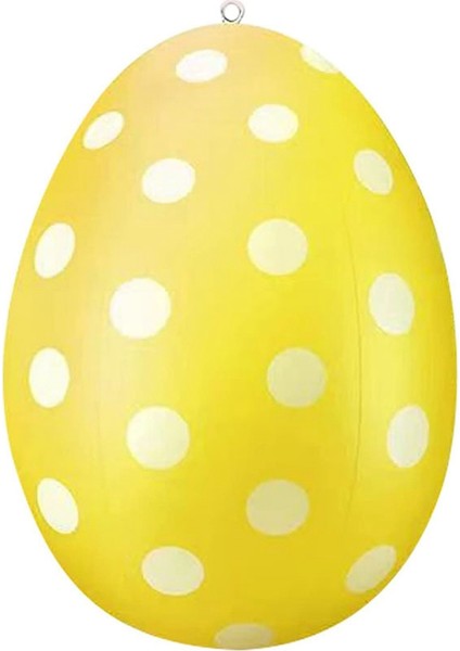 Şişme Paskalya Yumurtaları, Paskalya Yumurtaları, Paskalya Dekorasyonu Asılabilir Paskalya Yumurtaları Açık Hava Paskalya Yumurtaları Dekorasyonu Sarı (Yurt Dışından)