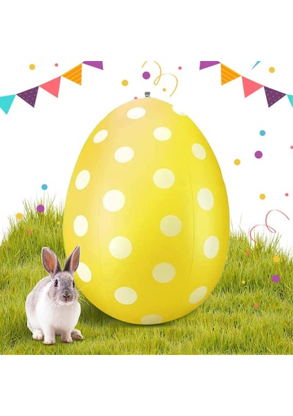 Şişme Paskalya Yumurtaları, Paskalya Yumurtaları, Paskalya Dekorasyonu Asılabilir Paskalya Yumurtaları Açık Hava Paskalya Yumurtaları Dekorasyonu Sarı (Yurt Dışından) modelleri