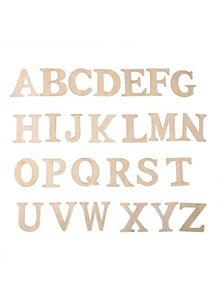 104 Adet Dıy El Sanatları Için Ahşap Alfabe Harfleri Ev Duvar Dekoru Için 3D Harfler (Yurt Dışından) fırsatları