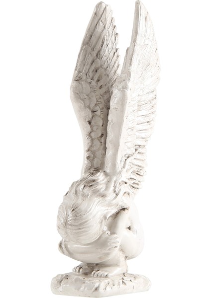Beyaz Melekler Reçine Melek Heykeli Figürü, Sevimli Melek Heykeli Anıt Heykeli Iç Mekan Ev Dekorasyonu, Kanat Beyaz-S (Yurt Dışından) modelleri