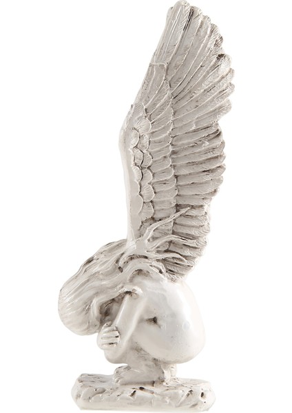 Beyaz Melekler Reçine Melek Heykeli Figürü, Sevimli Melek Heykeli Anıt Heykeli Iç Mekan Ev Dekorasyonu, Kanat Beyaz-S (Yurt Dışından) fırsatları