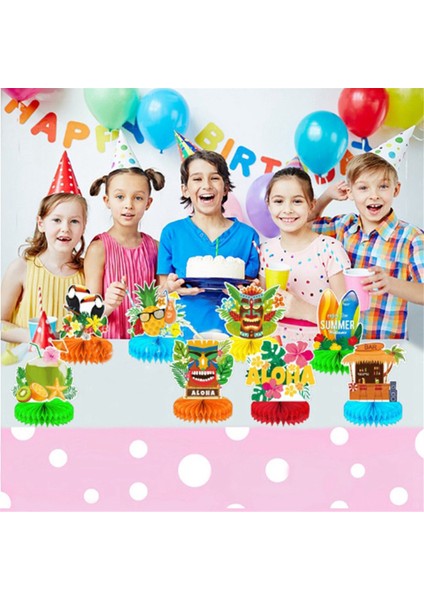 8 Adet Luau Toplantı Dekorasyonları Petek Orta Parçaları, Hawaii Toplantı Dekorasyonları Luau Masa Orta Parçaları (Yurt Dışından) fırsatları