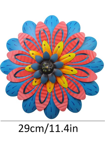 Mavi Açık Hava Metal Çiçek Duvar Sanatı Bahçe Dekoru Sevimli Çiçek Süslemeleri Dış Veranda Çim Için Asılı (Yurt Dışından) fiyatları