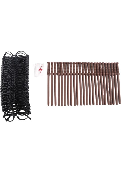 72X Büyücü Temalı Parti Hediyeleri Seti 24 Asa Kalem 24 Yuvarlak Çerçeveli Büyücü Gözlüğü 24 Dövme Içerir (Yurt Dışından)