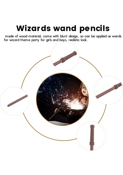 72X Büyücü Temalı Parti Hediyeleri Seti 24 Asa Kalem 24 Yuvarlak Çerçeveli Büyücü Gözlüğü 24 Dövme Içerir (Yurt Dışından) fırsatları