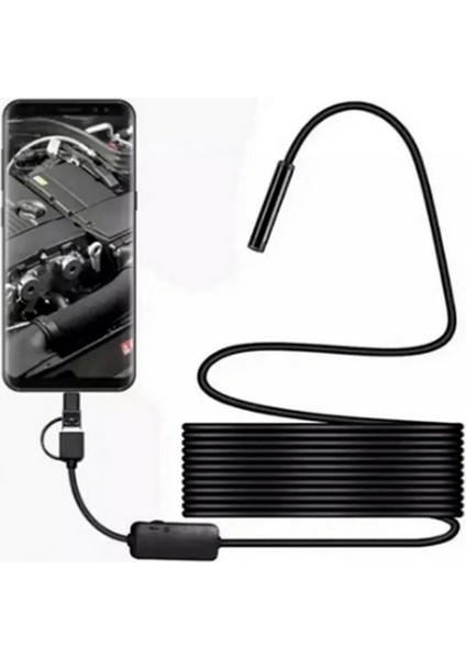 Endoskop Yılan Video Kamera Led’li 5 Metre 7 mm Sert Kablo Yüksek Kaliteli Stereo ( Lisinya ) modelleri