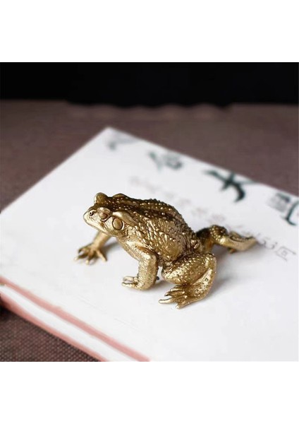 2 Adet Feng Shui Bakır Cep Parası Kurbağa Serveti Pirinç Kurbağa Heykelciği Çin Madeni Para Metal El Sanatları Ev Dekoru Hediye (Yurt Dışından) modelleri