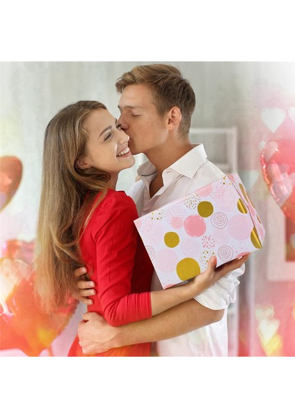Pembe Altın Doğum Günü Hediye Paketleme Kağıdı Kızlar Için Katlanmış Sayfalar Parti, Düğün, Sevgililer Günü, Tüm Durumlar Için (Yurt Dışından) fırsatları