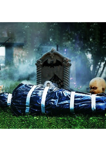 59 Inç Cadılar Bayramı Ceset Aksesuarları Seti Bahçe Ürkütücü Kefen Dekorasyonu Korku Kanlı Çanta Perili Ev Asılı Dekorasyonlar, B (Yurt Dışından) modelleri