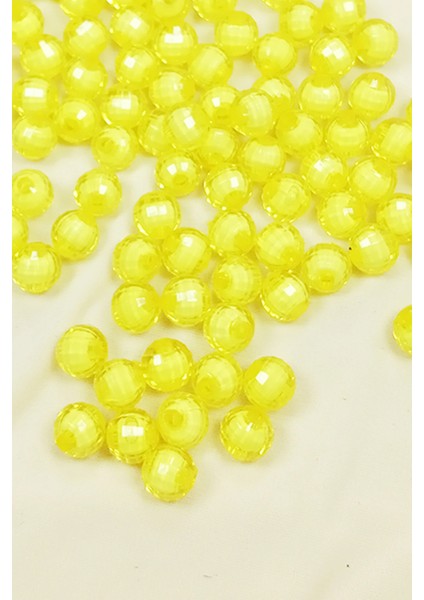 Litaetrend Dünya Boncuk Içten Boncuklu Bileklik Çanta Boncuğu 10 mm 50 gr Sarı - BNC464 fiyatları