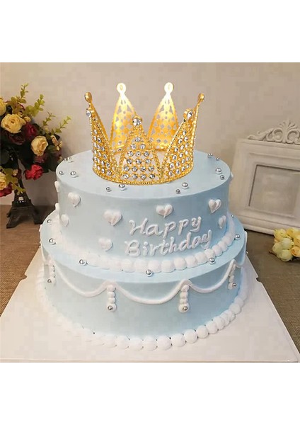 4 Adet Altın Taç Pasta Üstü Prenses Taç Pasta Süslemeleri Doğum Günü, Düğün, Parti ve Bebek Duşu Tacı (Yurt Dışından) fırsatları