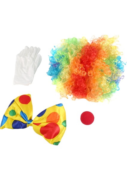 Palyaço Kostümü Palyaço Peruk Palyaço Burun Aksesuarları Papyon Beyaz Eldivenler Kadınlar Erkekler Yetişkinler Karnaval Partisi (Yurt Dışından) fiyatları