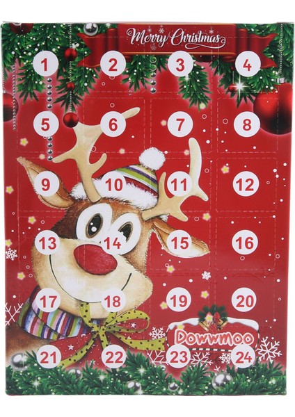 Noel Advent Takvimleri Anahtarlık Süslemeleri Dekorasyon Noel Hediyesi 24 Gün Geri Sayım Yenilik Hediyesi Çocuklar Için Sürpriz (Yurt Dışından)