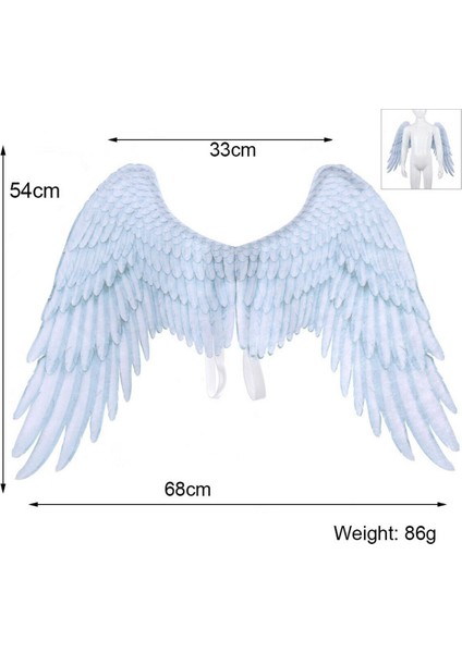 Karnaval Partisi Düğün Kostüm Aksesuarları Karnaval Yetişkin Erkekler ve Kadınlar Melek Kanatları (Yurt Dışından) fiyatları