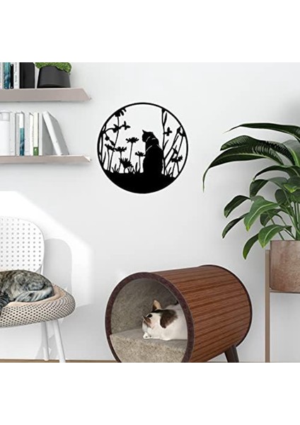 Metal Siyah Kediler Siluet Dekor Kesim Duvar Sanatı Zarif Kediler Bayan Hediyeleri Kedi Severler Için Siyah Kediler Dekoru Kediler Duvar Dekoru (Yurt Dışından) fırsatları