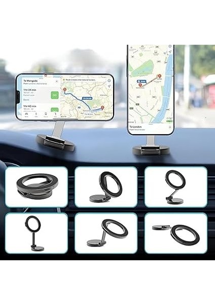 Içi Telefon Tutucu, Mıknatıslı Araç Telefon Tutucu, Magsafe Uyumlu Araba Telefon Tutucu, 360 Derece Dönebilen Esnek Yapı, Evrensel Uyum modelleri
