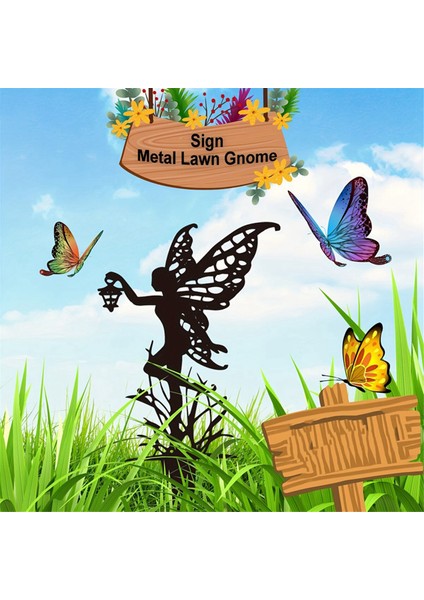 Bahçe Perisi Metal Dış Mekan Dekoru Verandanız ve Çiminiz Için (Yurt Dışından) fiyatları