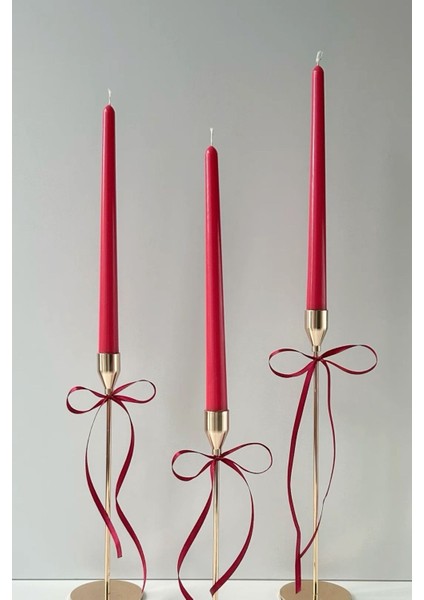 Şamdan Mum 3’lü Set