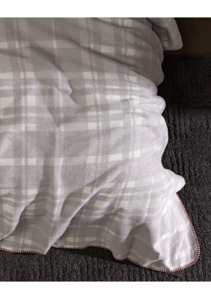 Faureux Çift Kişilik Jakarlı Pamuklu Battaniye - Gri indirimleri