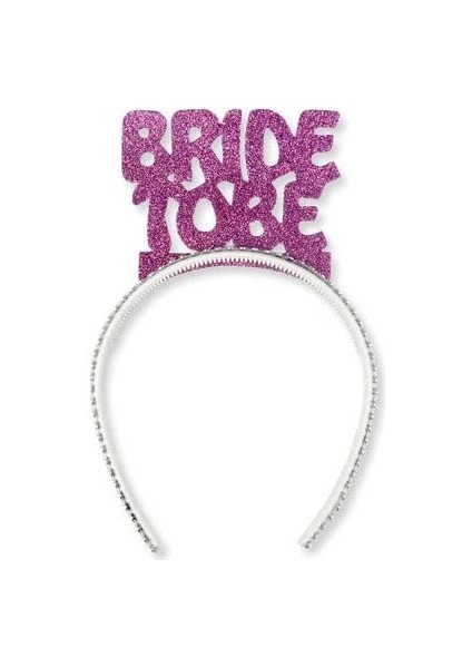 Benim Marifetlerim - Evadan Simli Taşlı Mor Bride Tobe Taç