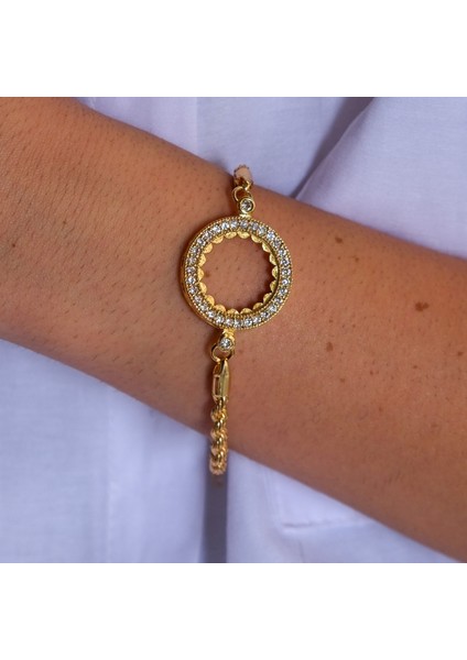 Çeyrek Altın Çerçeve Bileklik Çelik Altın Kaplama Burgu Model BLK-1074 indirimleri