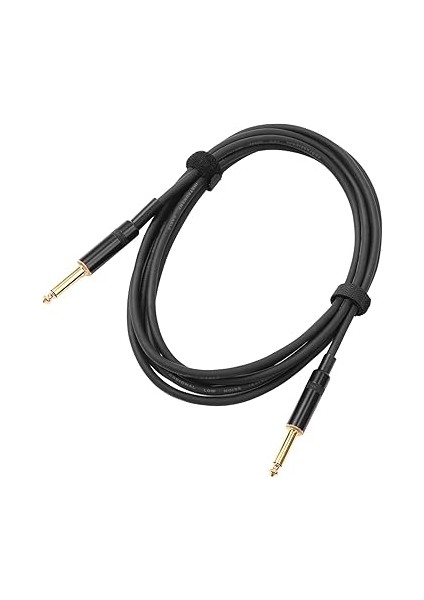 Gitar Bağlantı Kablosu, Gürültü Azaltma Gitar Ses Sessiz Kablo Elektro Gitar Için Bas Hoparlör Bağlantı Kablosu (Çift Düz Fiş) fırsatları