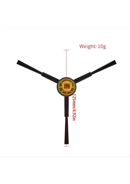 Midea V12 V12 V10 W11 Robot Vakum Temizleyici Aksesuarları Temizleme Yedek Parçaları Yedek Parçalar Ana Fırça (Yurt Dışından)