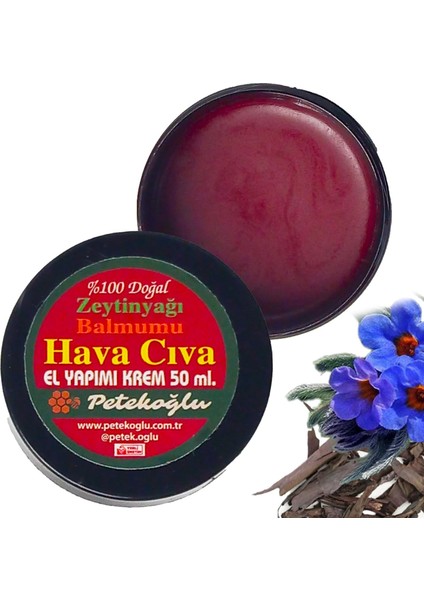 Petekoğlu (50ML) Elyapımı Havaciva Otu Kremi Balmumu Zeytinyağı Hava Civa Otu Kökü Kremi Merhemi Yanık Pişik Kremi modelleri