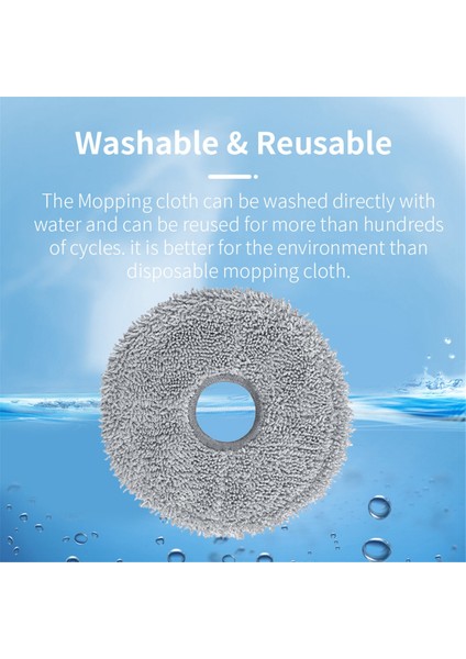 Dreame Bot X30PRO Ultra X30PRO Plus Robot Süpürge Paspas Bezi Yedek Parçaları Için 10 Adet Yıkanabilir Paspas Bezi (Yurt Dışından) modelleri