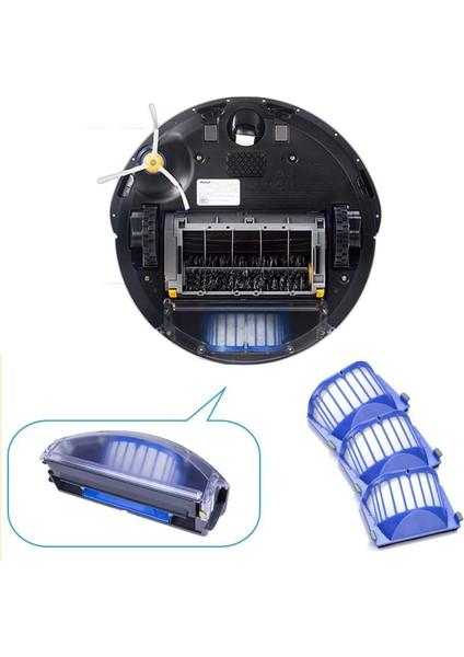 Irobot Roomba 500, 600 Serisi (550 560 650 620) Için 3 Paket Filtreli Elektrikli Süpürge Seti (Yurt Dışından) modelleri
