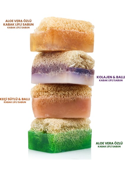 Prinç Tozu & Ruşur Taşlı Kabak Lifli Doğal Sabun 130 gr