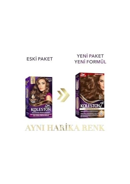 Wella Koleston Supreme Saç Boyası 6/7 Çikolata Kahve X2&apos;li Set modelleri