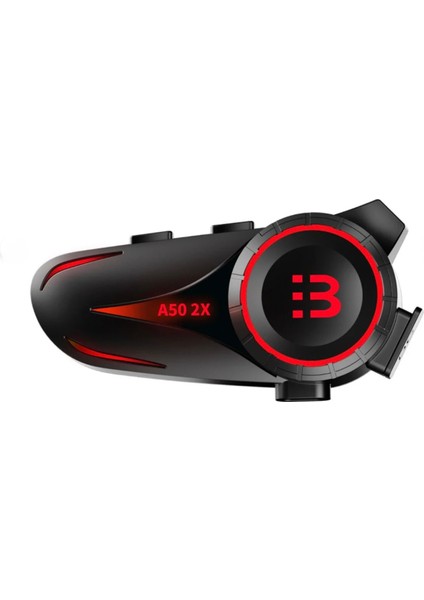 Motorsiklet Bluetooth 5.3 Kulaklık 2x Sürücü Bağlantılı Rgb LED Işıklı Intercom