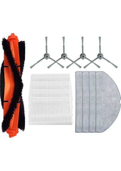 Lubluelu L20 / Honiture V8 Pro Robot Yedek Ana Yan Fırça Hepa Filtre Paspas Pedleri Yedek Parçalar Aksesuarlar (Yurt Dışından)