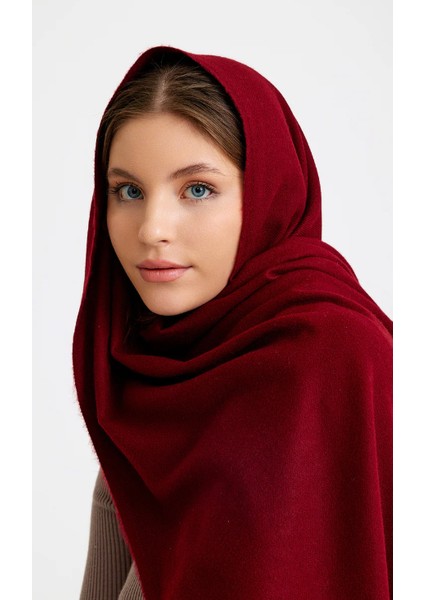 BORDO Sky Cashmere Omuz Şalı