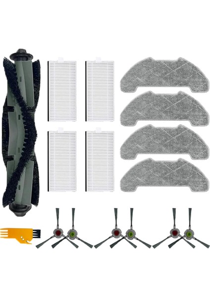 Airrobo P30 Robot Süpürge Mian Yan Fırça Hepa Filtre Paspas Bezi Yedek Parça Aksesuarları (Yurt Dışından)