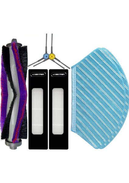 Midea M7, M7 Pro, Eureka NER700, Weissgauff Robowash Lazer Harita Silindiri Yan Fırça Filtre Paspas Aksesuar Parçası (Yurt Dışından)