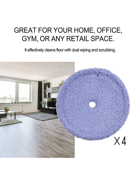 Everybot Edge RS700 RS500 Robot Yedek Aksesuarları Için 4 Adet Yıkanabilir Mikrofiber Paspas Pedleri (Yurt Dışından) modelleri