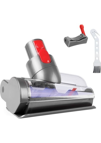 Dyson V7 V8 V10 V11 V15 Için Mini Motorlu Alet Fırça Başlığı, Anahtar Kilitli Alet ile Karışmayı Önleyici Başlık Yedek Başlığı (Yurt Dışından)