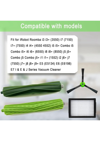 Irobot Roomba E5 E6 E7 I2 I3 I3+I4 I4+ I5 I5+ I6 I6+ I7 I7+ I8 I8+/artı I1 Eıj Serisi Parçaları Için Yedek Parçalar (Yurt Dışından) fiyatları
