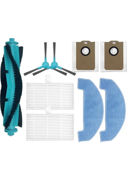 Midea S5 Plus / Conga 2299 Ultra Home X-Treme Genesis Robot Süpürge Parçaları Ana Yan Fırça Paspas Toz Torbası Filtre (Yurt Dışından)