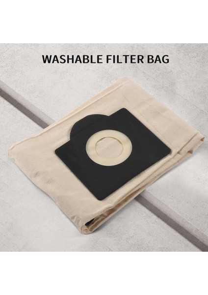 Karcher Wd3 Rremium WD3200 SE4001 WD3300 Wd2 Se 4000 Mv3 Elektrikli Süpürge Torbası Için 2 Adet Yıkanabilir Filtre Torbası (Yurt Dışından) modelleri
