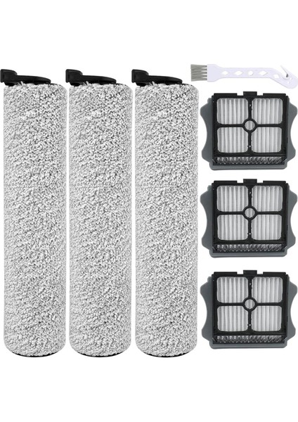 Tineco Ifloor 3 ve Floor One S3 Kablosuz Islak Kuru Elektrikli Süpürge Parçaları Için Yedek Fırça Silindirleri ve Hepa Filtreleri (Yurt Dışından)
