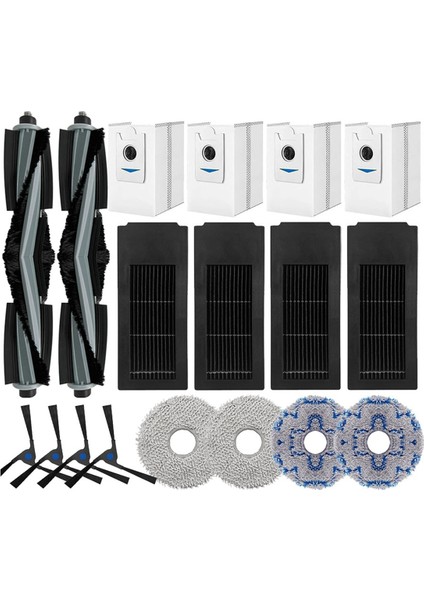 Ecovacs Deebot X2 Omni/x2/x2 Pro / DEX86 Robot Süpürge Için Yedek Parçalar, Ana Kauçuk Fırça, Yan Fırça, Hepa Filtreler (Yurt Dışından)
