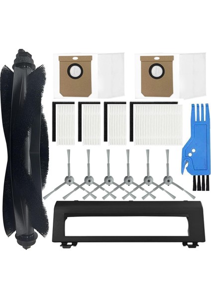 Eufy Clean L50 / L50 Ses / L60 / L60 Hibrit Robot Süpürge Ana Yan Fırça Filtreleri Toz Torbası Için 15 Adet Aksesuar Seti (Yurt Dışından)