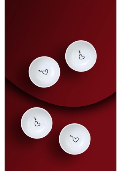 Pretty 4 Parça 8 cm Kase Seti