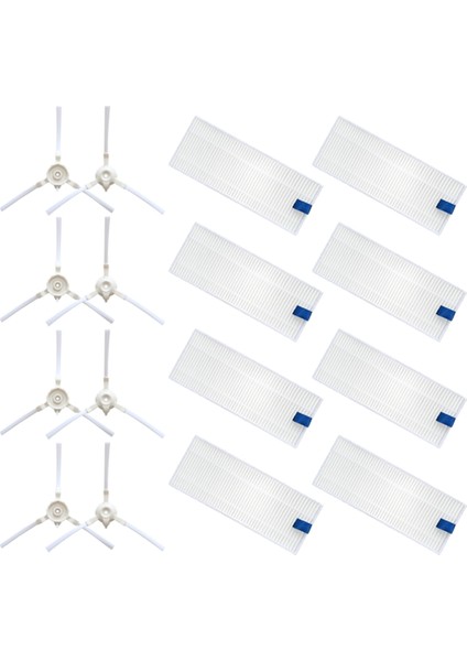 Tefal Rowenta Explorer 20 40 50 75 RG7687/RR7687WH Serie Force Sweep X3 Robotik Süpürge Için Yan Fırça Filtrelerini Değiştirin (Yurt Dışından)
